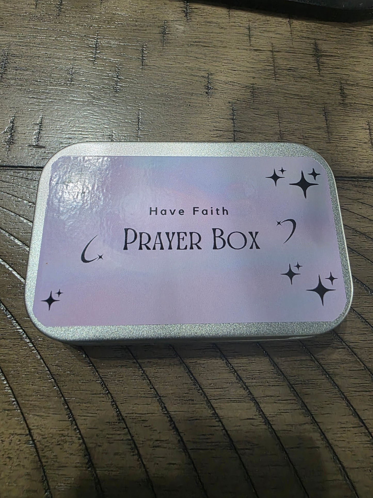 Prayer Box – A Pocket of Faith and Strength- "Purple"