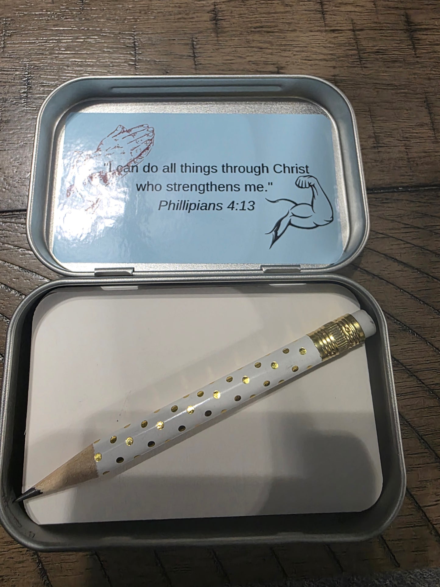 Prayer Box – A Pocket of Faith and Strength- "Blue"
