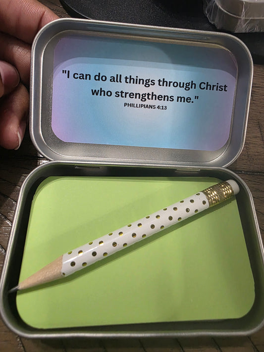 Prayer Box – A Pocket of Faith and Strength- "Purple"